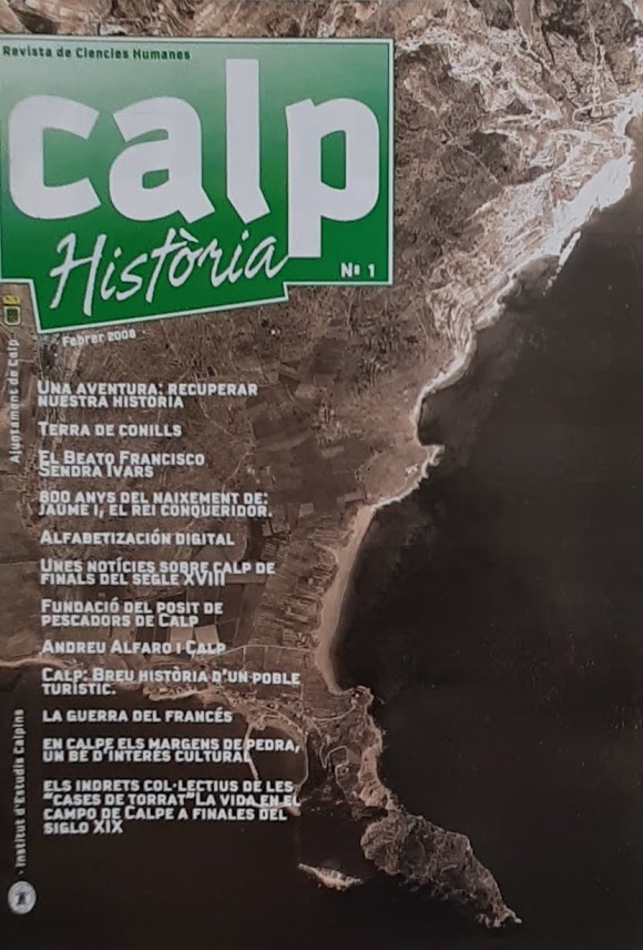 Calp Història. Revista de ciencies humanes. Nº1. Febrer 2008